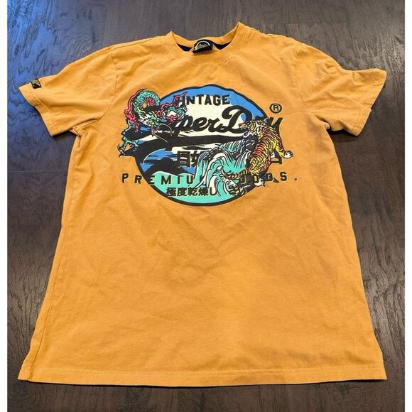 Japanese pattern T-shirt Superdry Vintage Logo - Picture 1 of 2